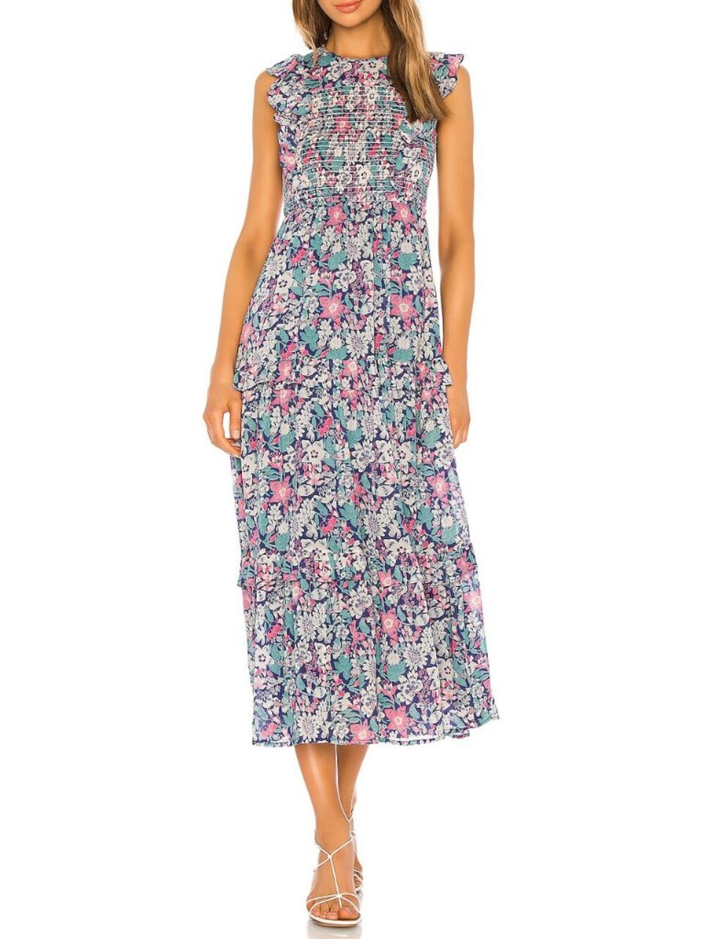 Banjanan X Revolve Iris Smocked Maxi Dress (SEE NOTES!)